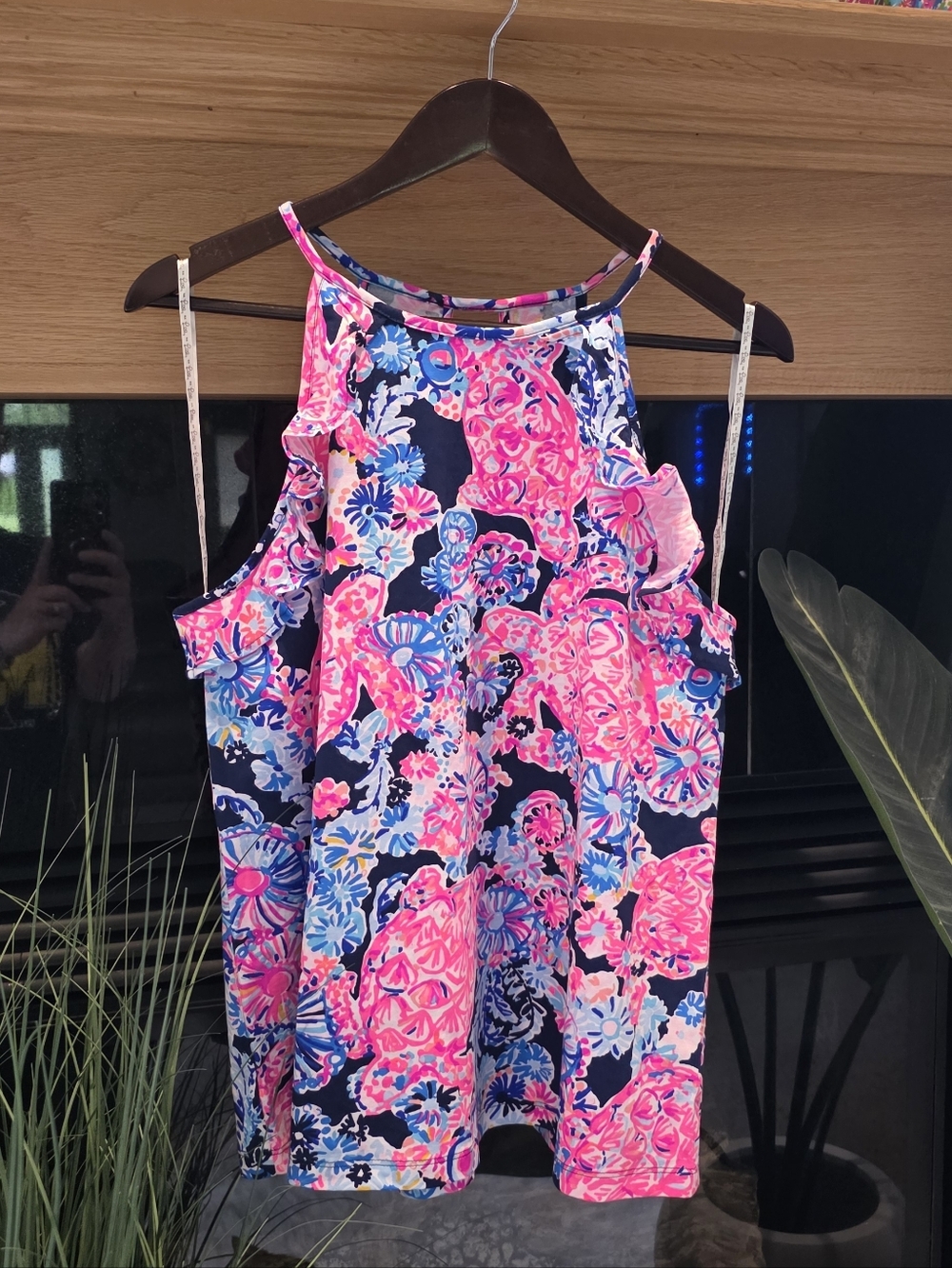 NWOT Billie Top Sleeveless Tank in Turtle Amazement  Size Large